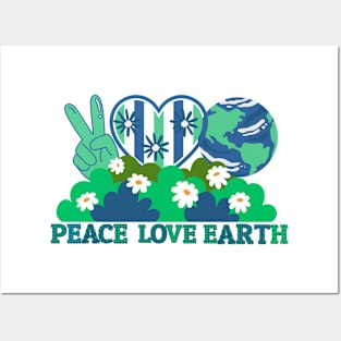Peace Love Earth Posters and Art